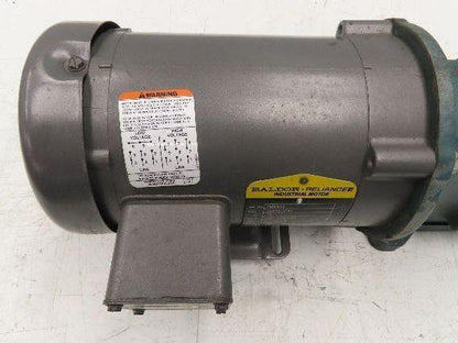 Dodge Baldor MR94868 Gear Motor 25:1 Reducer 69 RPM 3/4Hp 230/460V 3PH LH 56C