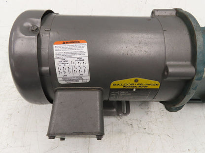 Dodge Baldor MR94868 Gear Motor 25:1 Reducer 69 RPM 3/4Hp 230/460V 3PH LH 56C