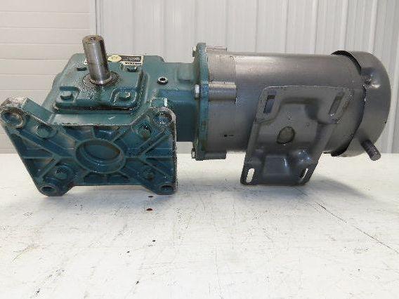 Dodge Baldor MR94868 Gear Motor 25:1 Reducer 69 RPM 3/4Hp 230/460V 3PH LH 56C