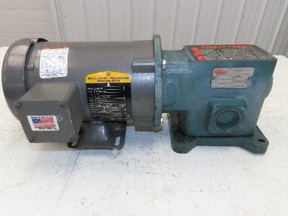 Dodge Baldor MR94868 Gear Motor 25:1 Reducer 69 RPM 3/4Hp 230/460V 3PH LH 56C