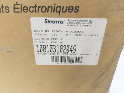 Stearns 108103102049 Clutch Brake 230 Ft-Lb 480V 3PH 324/236TC  -Incomplete-
