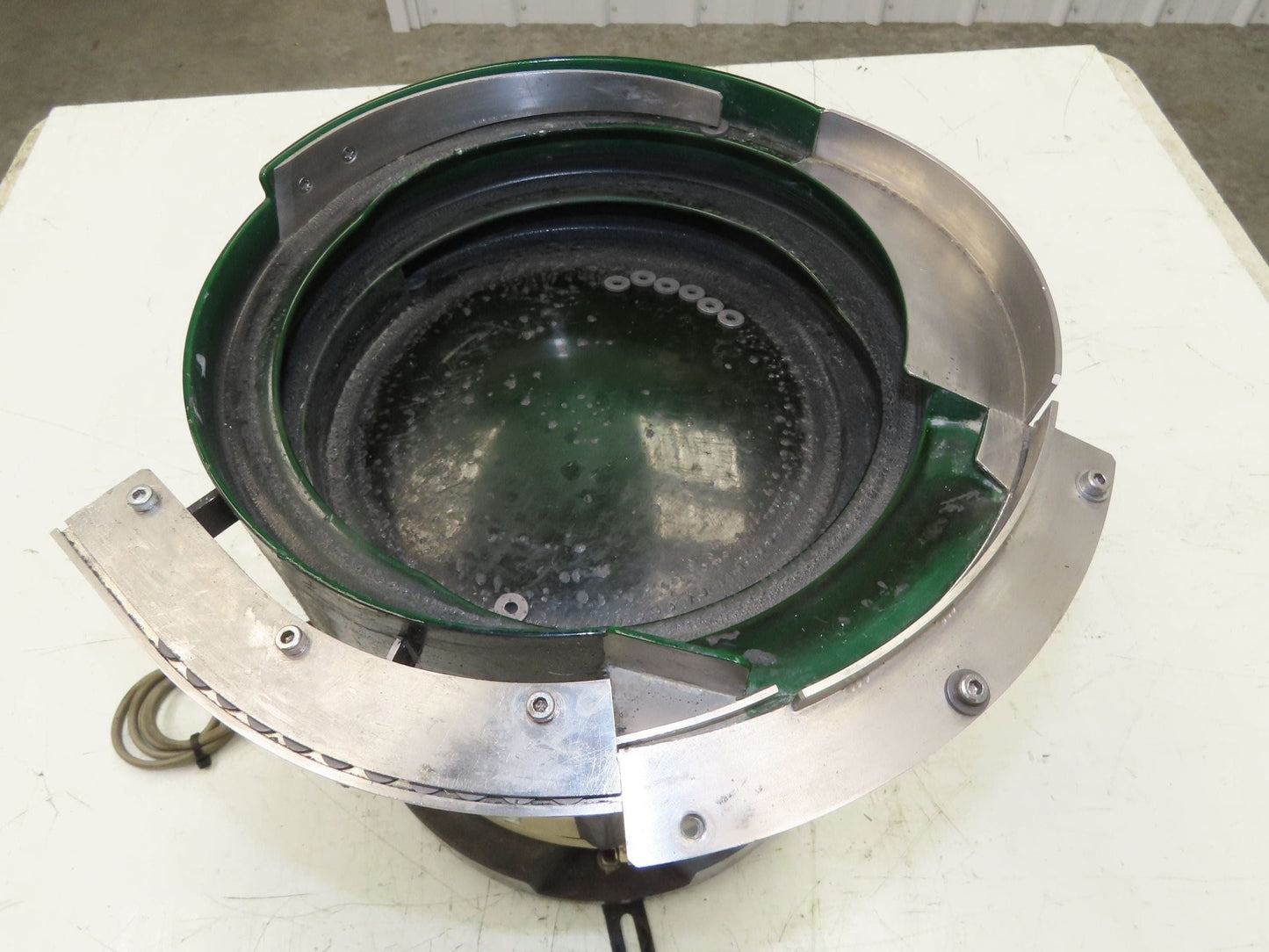 Piezo Vibratory Bowl Feeder 230mm Base Small Parts Sorter 7/16" Washer