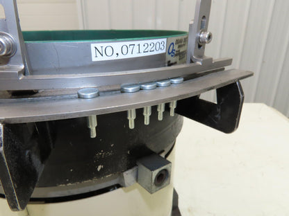 Piezo Vibratory Bowl Feeder 230mm Base Small Parts Sorter 3/16" Pin