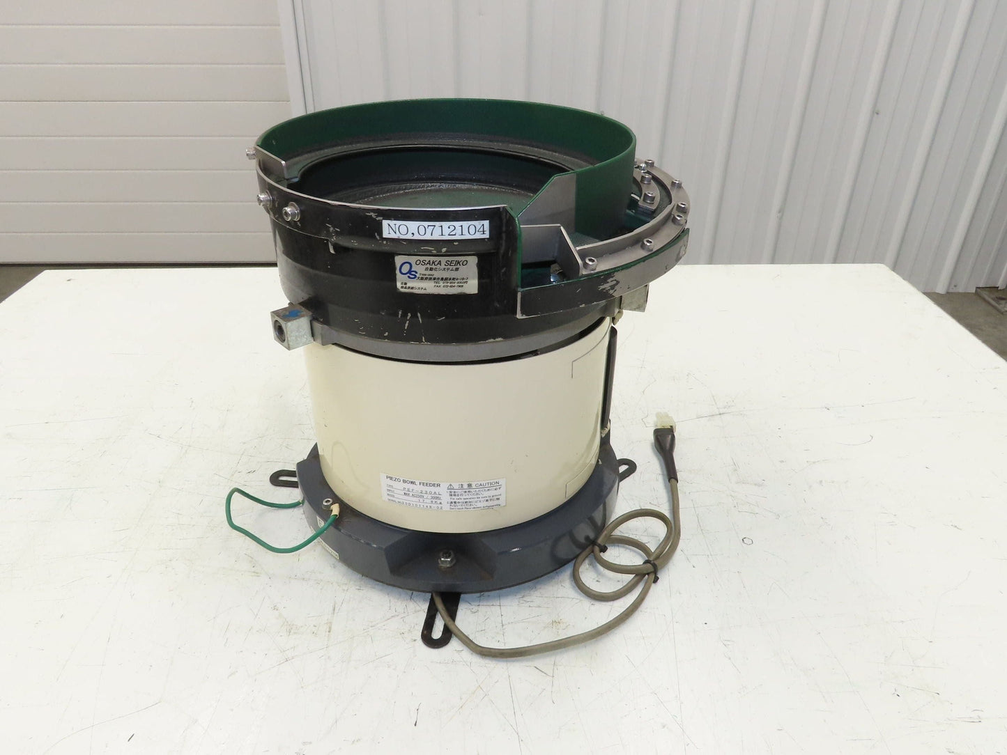 Piezo Vibratory Bowl Feeder 230mm Base Small Parts Sorter 10mm Pin Head