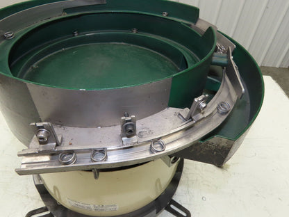 Piezo Vibratory Bowl Feeder 300mm Base Small Parts Sorter Metal Spring