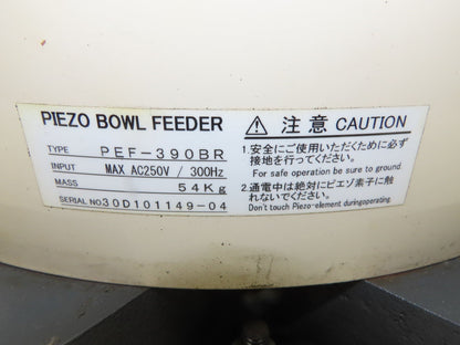 Piezo Vibratory Bowl Feeder 390mm Base Small Parts Sorter Plastic Spacer