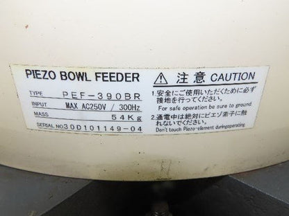 Piezo Vibratory Bowl Feeder 390mm Base Small Parts Sorter Plastic Spacer