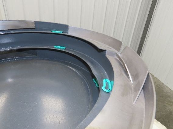 Piezo Vibratory Bowl Feeder 390mm Base Small Parts Sorter Plastic Spacer