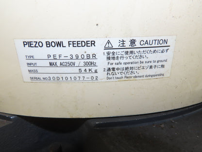 Piezo Vibratory Bowl Feeder 390mm Base Small Parts Sorter