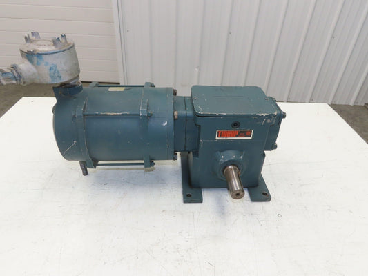 Reliance 10005522-SB Gear Motor 60:1 Reducer 28 RPM 1/2Hp 230/460V 3PH LH 56C