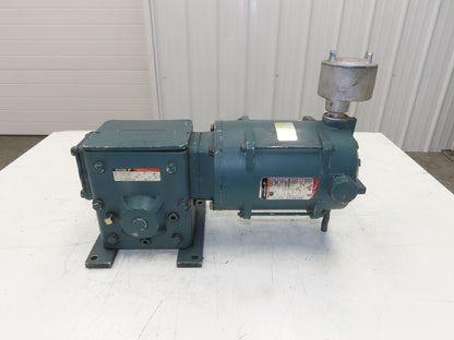 Reliance 10005522-SB Gear Motor 60:1 Reducer 28 RPM 1/2Hp 230/460V 3PH LH 56C