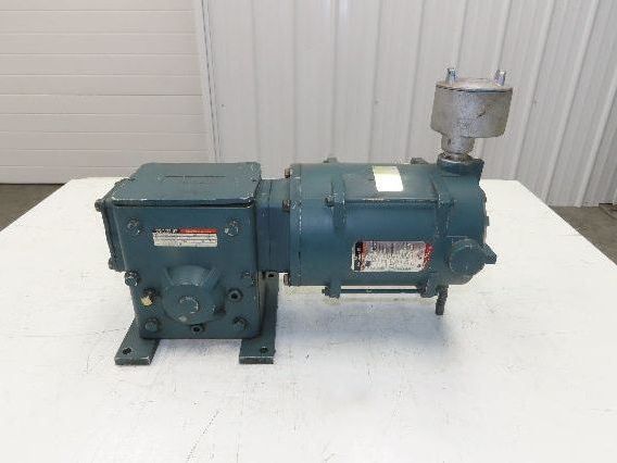 Reliance 10005522-SB Gear Motor 60:1 Reducer 28 RPM 1/2Hp 230/460V 3PH LH 56C