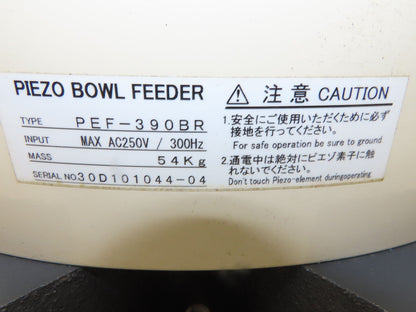 Piezo Vibratory Bowl Feeder 390mm Base Small Parts Sorter