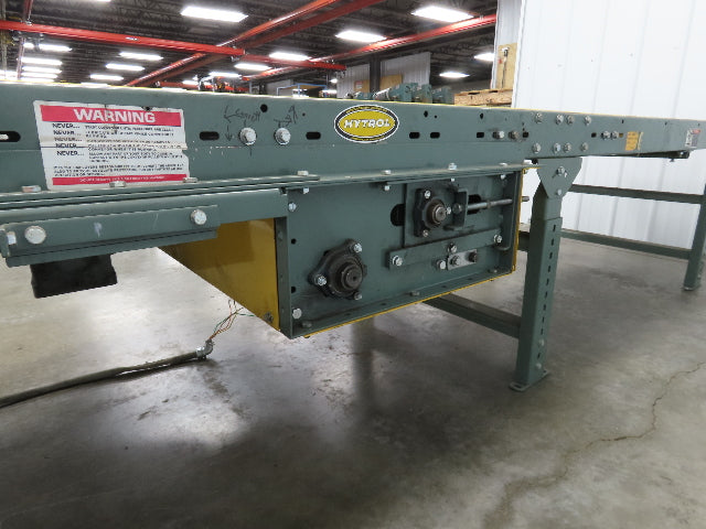 Hytrol 30"x 11' Slider Bed Conveyor 27" Belt 230/460V Center Drive 135 FPM