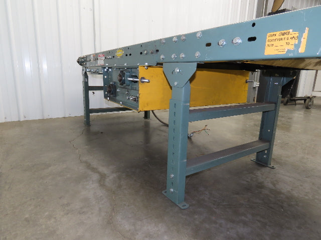 Hytrol 30"x 11' Slider Bed Conveyor 27" Belt 230/460V Center Drive 135 FPM
