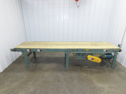 Hytrol 30"x 11' Slider Bed Conveyor 27" Belt 230/460V Center Drive 135 FPM