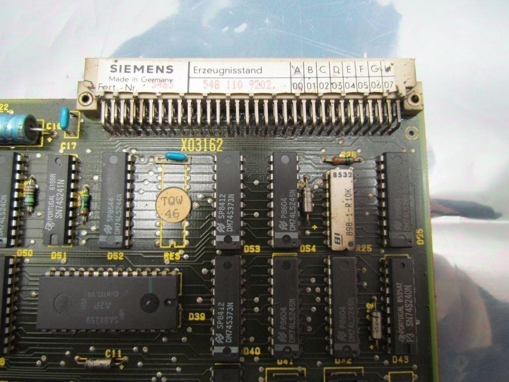 Siemens Sinumerik 6FX1111-0AB02 548 110 9202 PC Circuit Board 03160 Card