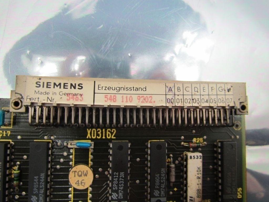Siemens Sinumerik 6FX1111-0AB02 548 110 9202 PC Circuit Board 03160 Card