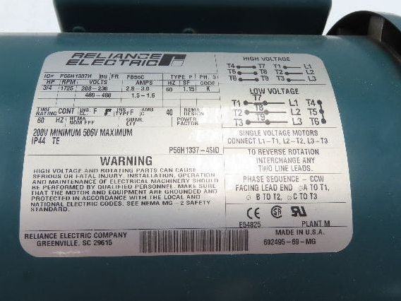 Hytrol 4A Conveyor Gearmotor Drive 10:1 RH Gearbox 3/4Hp 230/460V 3PH 56C Motor