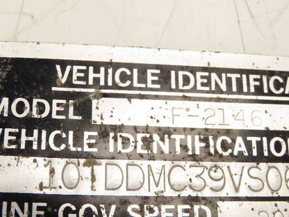 Oshkosh F-2146 Spicer Slip Yoke 16 Spline Rear Drive Shaft 39-1/2" Long U-joint