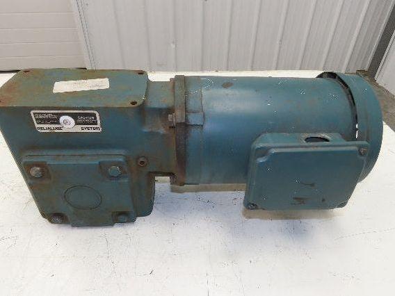 Dodge Reliance Q262B015M140L1 15:1 Gearmotor 116 RPM 1.5Hp 230/460V 3PH RH 145TC