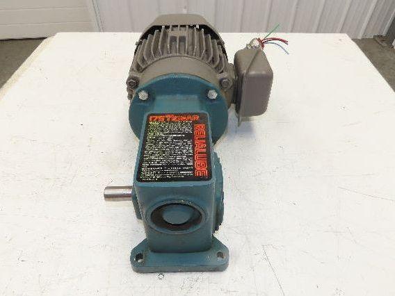 Dodge Tigear M054386003PS 15:1 Gearmotor 115 RPM 1Hp 230/460V 3PH RH 143TC