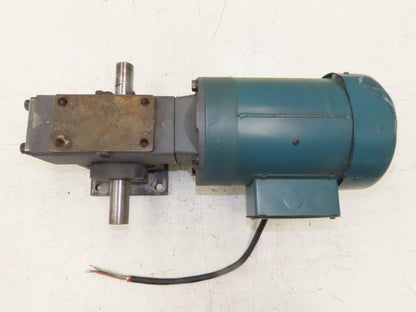 Leeson Winsmith 924MWU 15:1 Gearmotor 116 RPM 1Hp 230/460V 3PH 143TC Dual Shaft