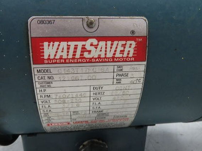 Leeson Winsmith 924MWU 15:1 Gearmotor 116 RPM 1Hp 230/460V 3PH 143TC Dual Shaft