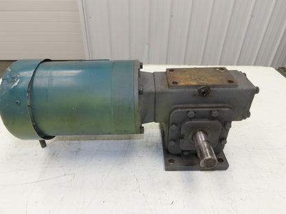 Leeson Winsmith 924MWU 15:1 Gearmotor 116 RPM 1Hp 230/460V 3PH 143TC Dual Shaft