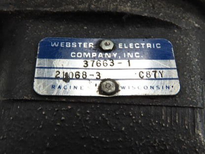 Webster Electric Baldor Hydraulic Pump 1.5HP 1725 RPM 3/4" NPT