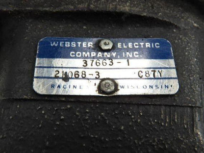Webster Electric Baldor Hydraulic Pump 1.5HP 1725 RPM 3/4" NPT