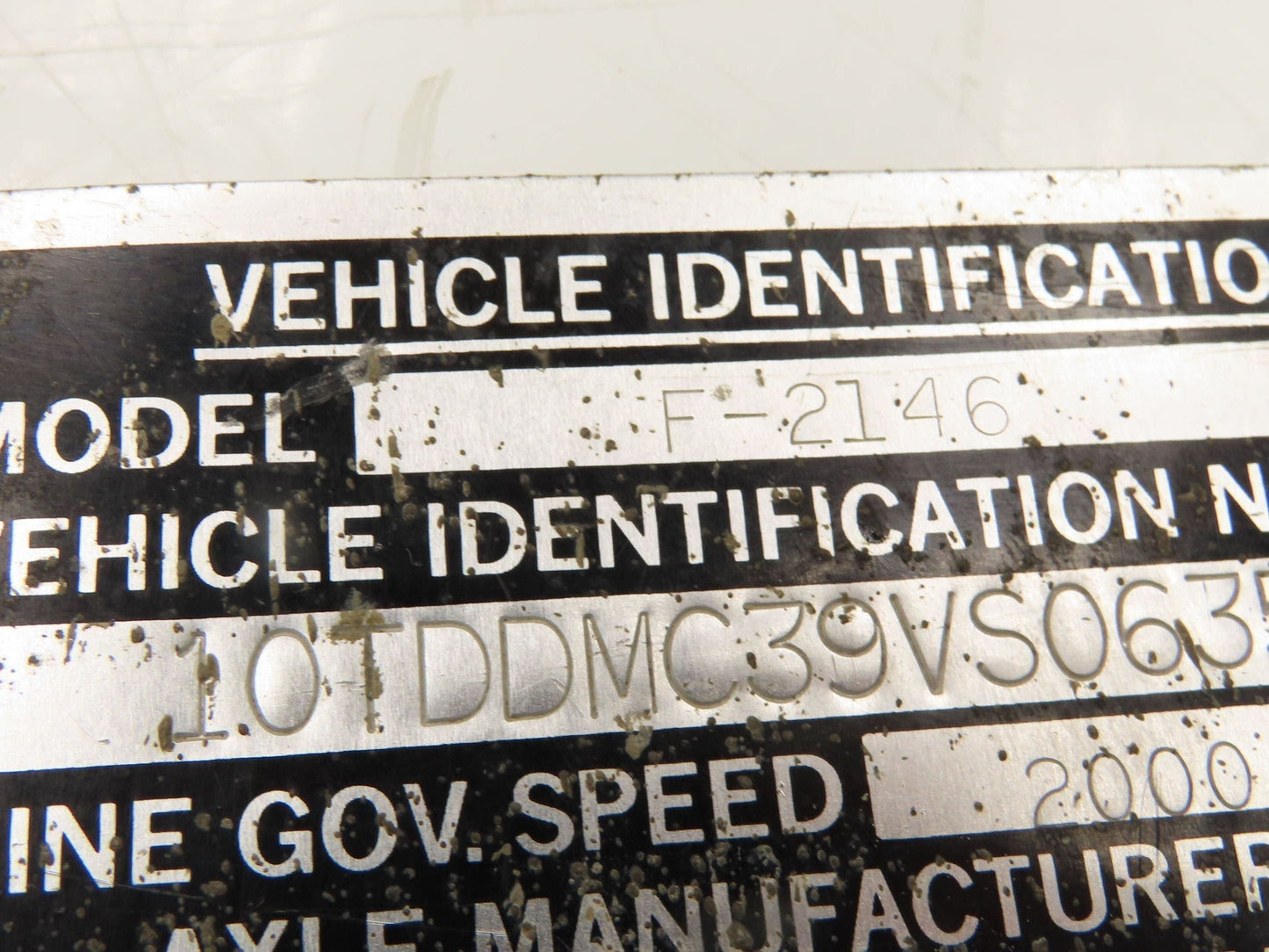 Oshkosh Spicer Slip Yoke 16 Spline Main 45" Drive Shaft U-Joint Rockwell