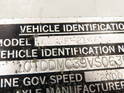 Oshkosh Spicer Slip Yoke 16 Spline Main 45" Drive Shaft U-Joint Rockwell