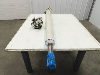 Oshkosh C6-3-129 Spicer Slip Yoke 16 Spline 67" Drive Shaft U-Joint Rockwell