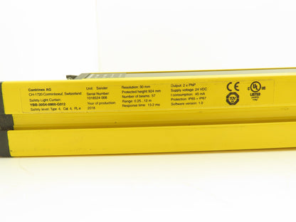 Contrinex Safety Light Curtain Sender Receiver Set 924mm YBB-30*4-0900-G012