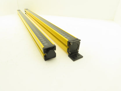 Contrinex Safety Light Curtain Sender Receiver Set 924mm YBB-30*4-0900-G012