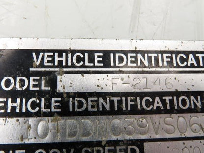 Oshkosh F-2146 Spicer Slip Yoke 16 Spline Rear Drive Shaft 35" Long U-joint