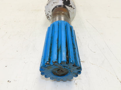 Oshkosh F-2146 Spicer Slip Yoke 16 Spline Rear Drive Shaft 35" Long U-joint