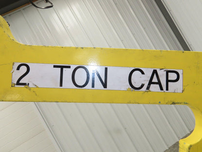Dearborn Crane Coil Lifting Hook 2-Ton 4000Lb 27" Throat 20" Tall Inner