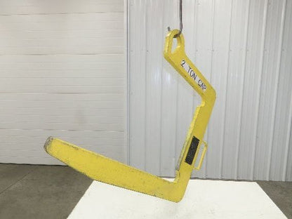 Dearborn Crane Coil Lifting Hook 2-Ton 4000Lb 27" Throat 20" Tall Inner