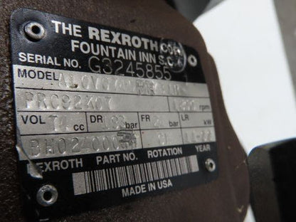 Rexroth Hydraulic Double Pump Oshkosh Truck 35/70 GPM 4000 PSI Clutch