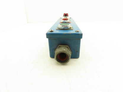 Hoffman Allen Bradley E1 800T 6-Position Enclosure Buttons Switch Light 120VAC