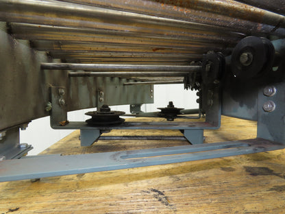 Hytrol 90° Curve Roller Conveyor 18"W 16"BF V-Belt Slave Drive 1-3/8" Roller