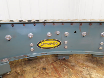 Hytrol 90° Curve Roller Conveyor 18"W 16"BF V-Belt Slave Drive 1-3/8" Roller