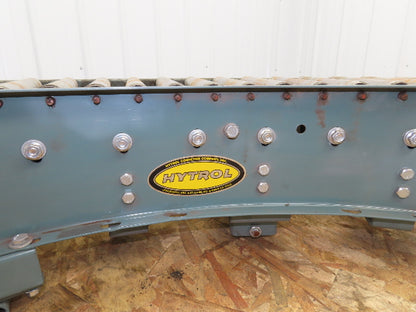 Hytrol 90° Curve Roller Conveyor 18"W 16"BF V-Belt Slave Drive 1-3/8" Roller