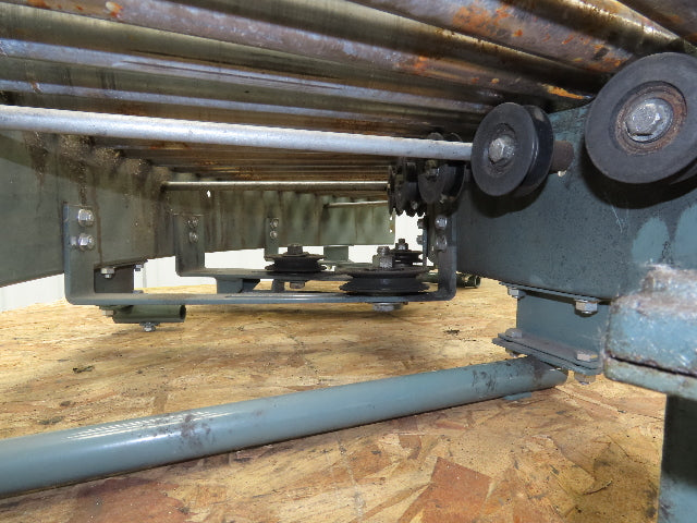 Hytrol 90° Curve Roller Conveyor 18"W 16"BF V-Belt Slave Drive 1-3/8" Roller