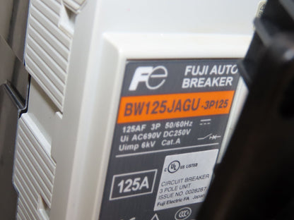 Fuji BW125JAGU-3P125 125A 480V 3-Pole Motor Starter Enclosure External Handle