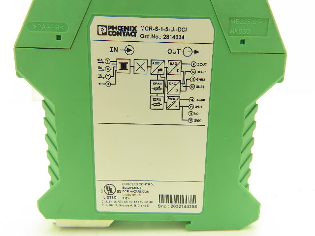 Phoenix Contact MCR-S-1/5-UI-DCI Active Transducer For AC DC Distorted Currents