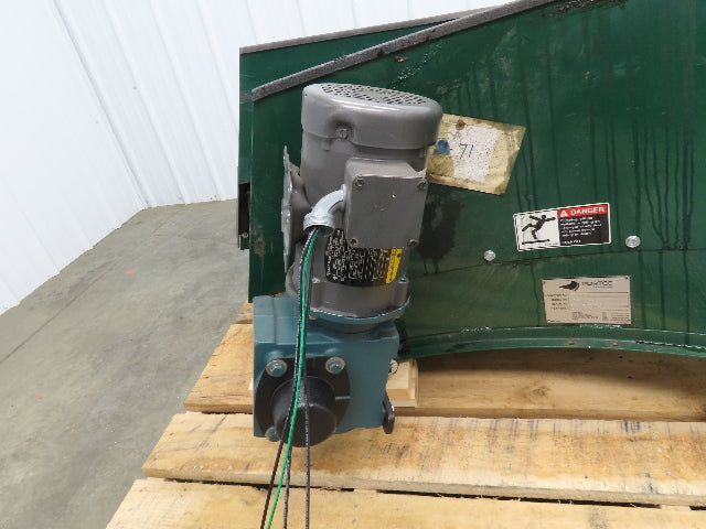 Portec 24"x 90° Spiral Lift Curve Conveyor 19" Belt 230/460V 3PH Drive 72"L