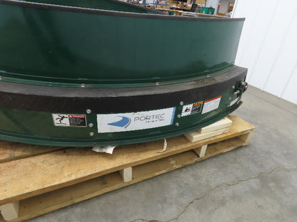 Portec 24"x 90° Spiral Lift Curve Conveyor 19" Belt 230/460V 3PH Drive 72"L